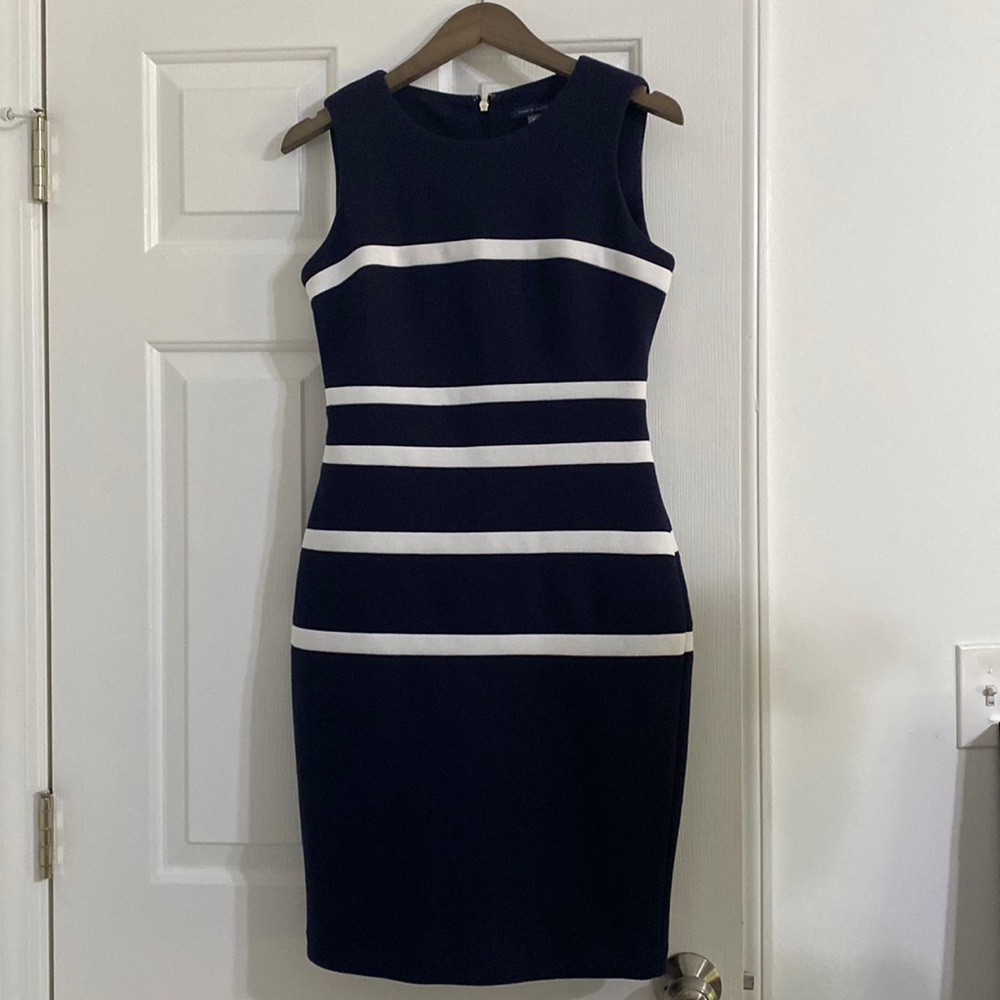 Tommy Hilfiger Career Dress Navy/White size 4